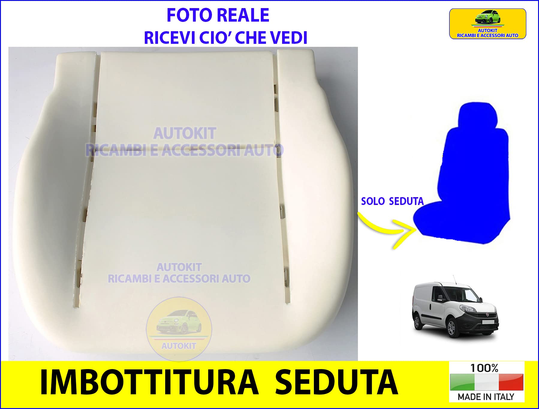 Generico Imbottitura Sedile per Doblo' dal 2000>2009 Solo Seduta Spugna Cuscino 20085
