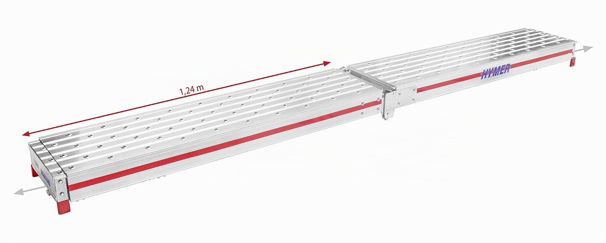 Hymer Alu-Diele „Telesteg“ mittig Teilbar, von 1,24-4,00 Meter, Belastung bis 150 kg, mit Transportverriegelung, Leiter 685900