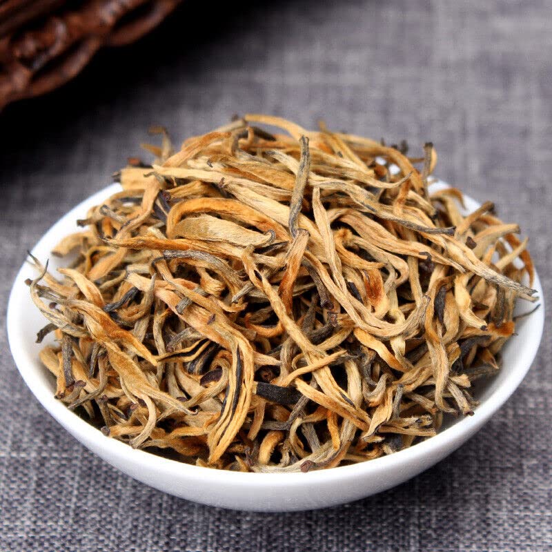 Té negro de Yunnan Té Dian HongBrote dorado orgánico de Yunnan Dian Hong (500g)