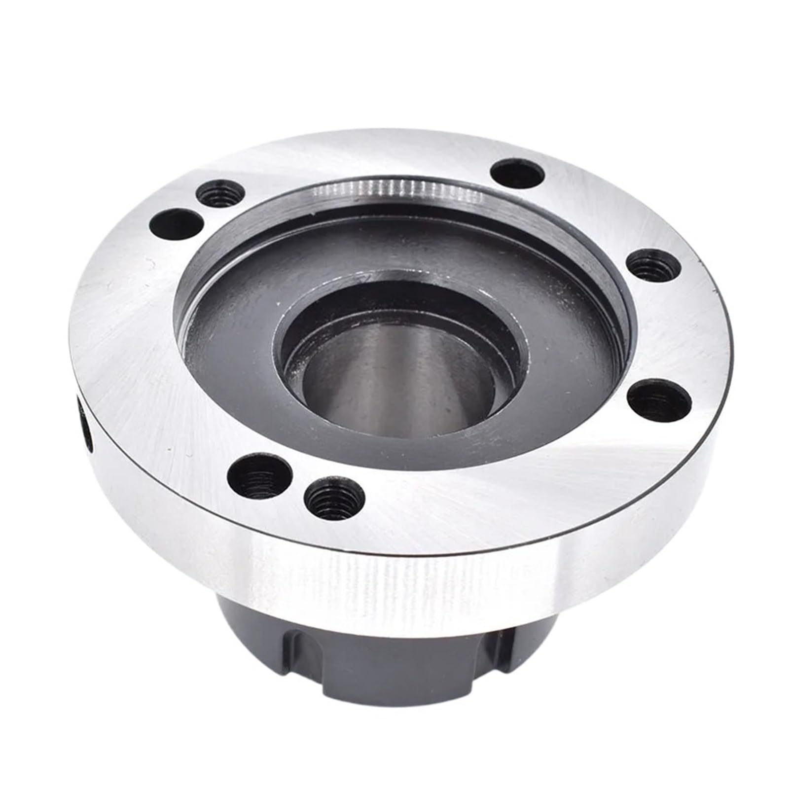 Czteroosiowy wkład z kołnierzem mini wrzeciona - ER16 ER25 ER32 ER40 ER50 Uchwyt tokarski, tuleja zaciskowa 100 mm 80 mm, 1 szt.(Er32-d100 (3hole))