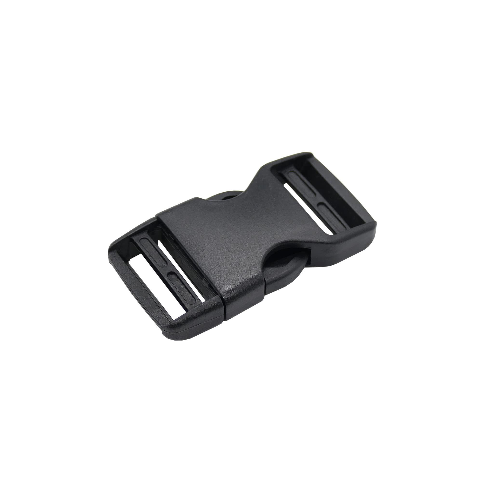 The Bead Shop Plastic Side Release Buckle Clip for Luggage, Rucksack/Back Pack, Webbing Strap (25mm - 1 pack, Black)