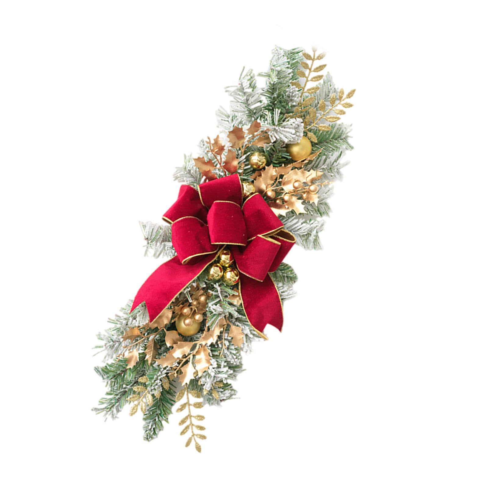 Tsophreniq Artificial Hanging Plant Christmas Wreath Hanging Plant Ornament for Door Porch Backyard Hallway Garden Balcony Home Decoration