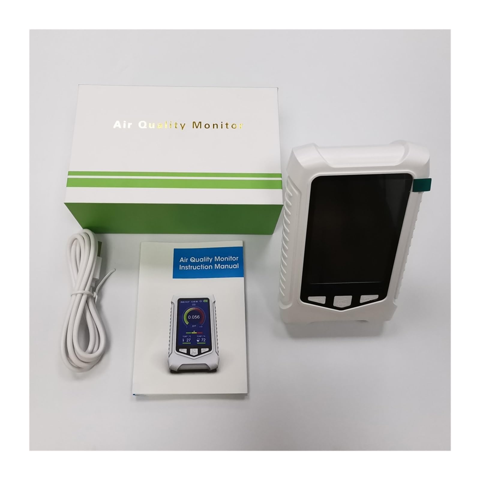 Contador de particulas Analizador de ozono portátil de mano multifuncional inteligente O3 medidor de ozono Detector de Gas Sensor Monitor de contaminación de calidad del aire Preciso y confiable