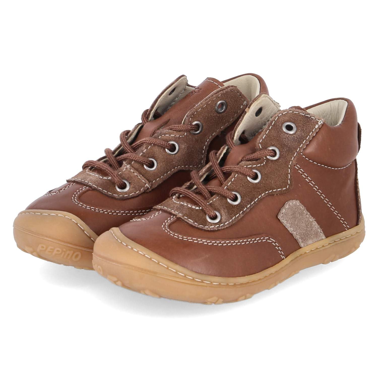 PEPINO 50 1205402/260 - Zapatillas unisex para aprender a andar (piel, talla 18), color marrón