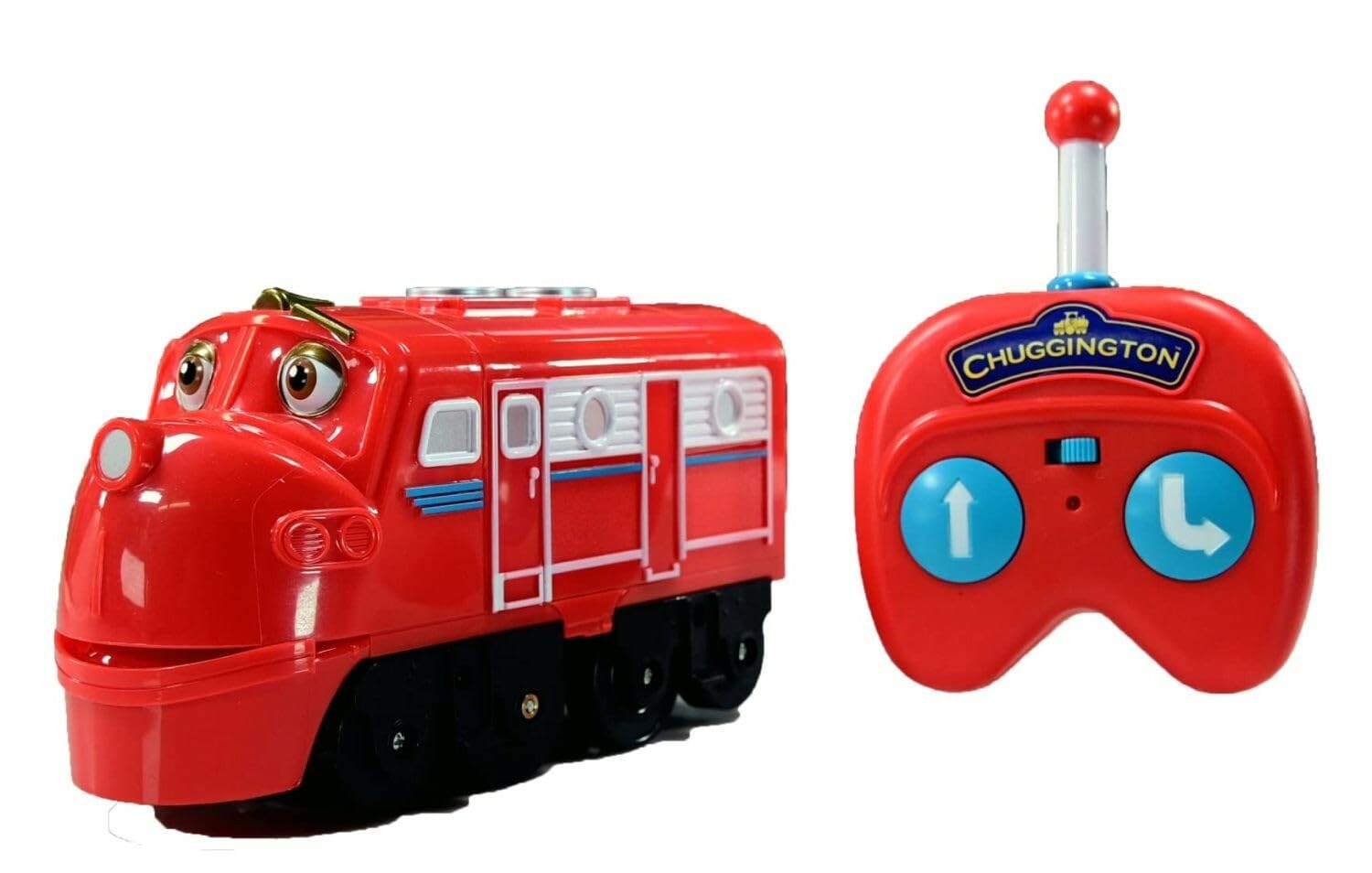 Chuggington EU890701 Radio RC Train Toy | 2-Button Remote Control | with Sounds and Talking Wilson, Red