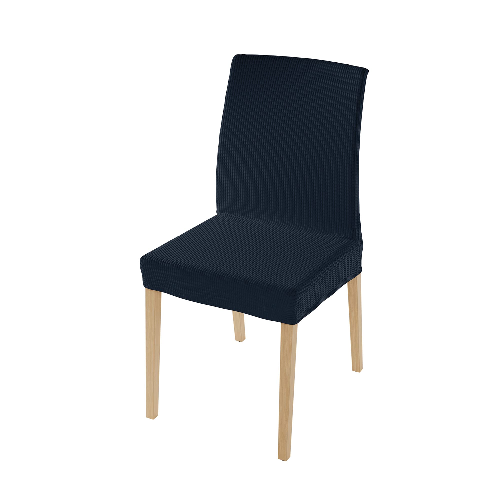 Italian Bed Linen Chaircover Set “Leslie”, Dark Blue, Standard Size