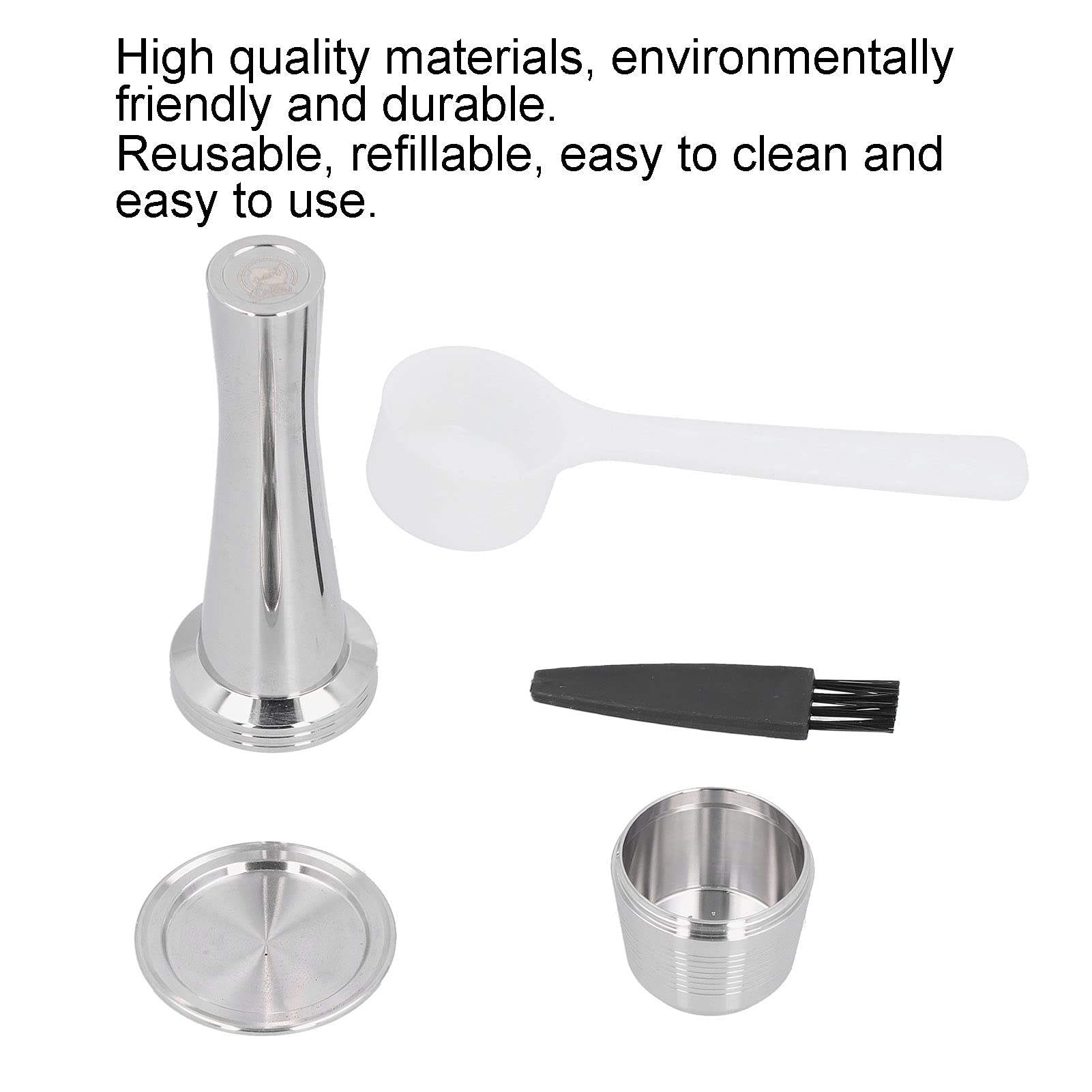 Cápsula de café recargable de acero inoxidable, cápsulas de café reutilizables, reemplazo de taza de filtro de cápsula reutilizable para máquina Nestlés