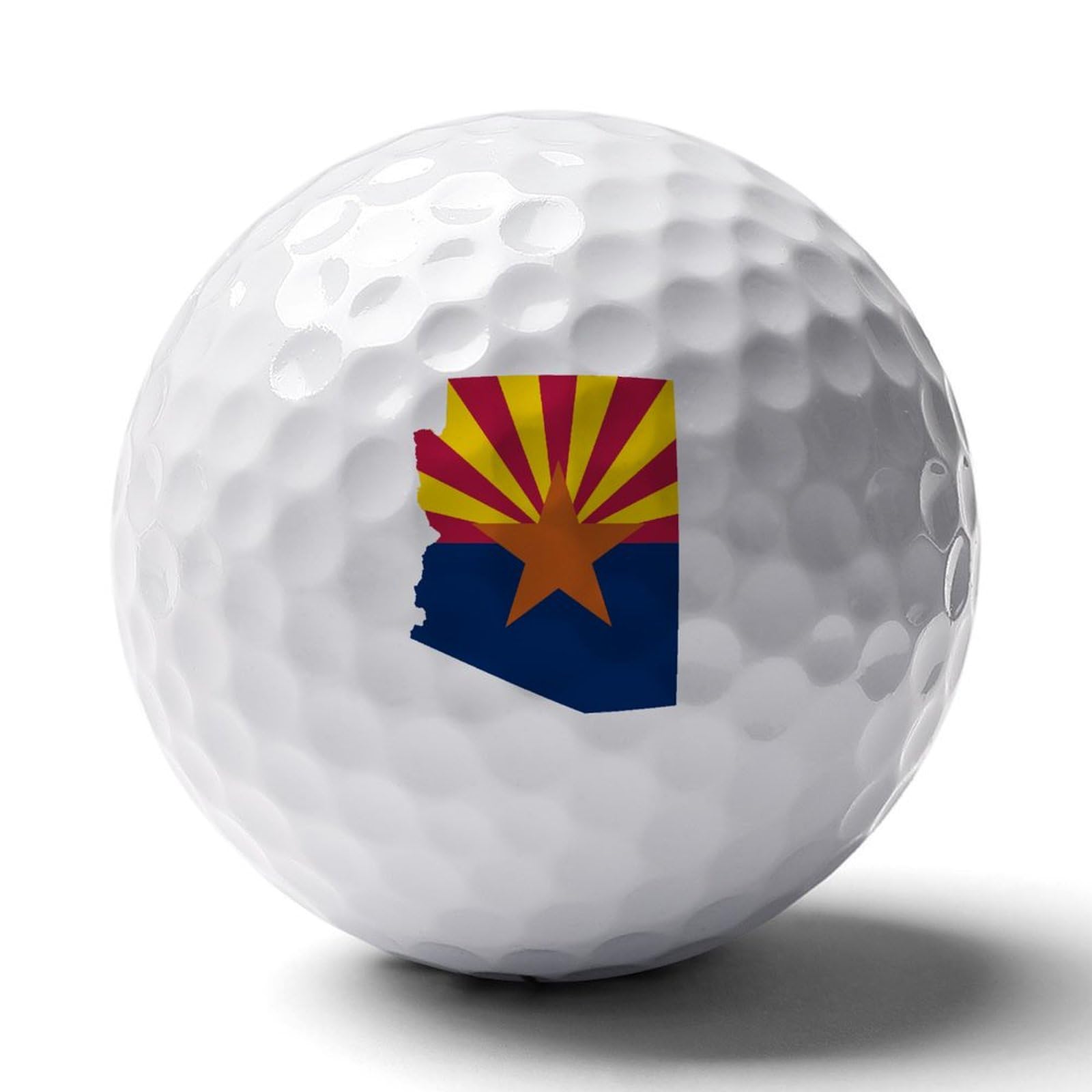 Flag Map of Arizona Novelty Golf Balls Soft Elasticity Feel Printed Golfs Training Ball Outdoor Sporting Goods