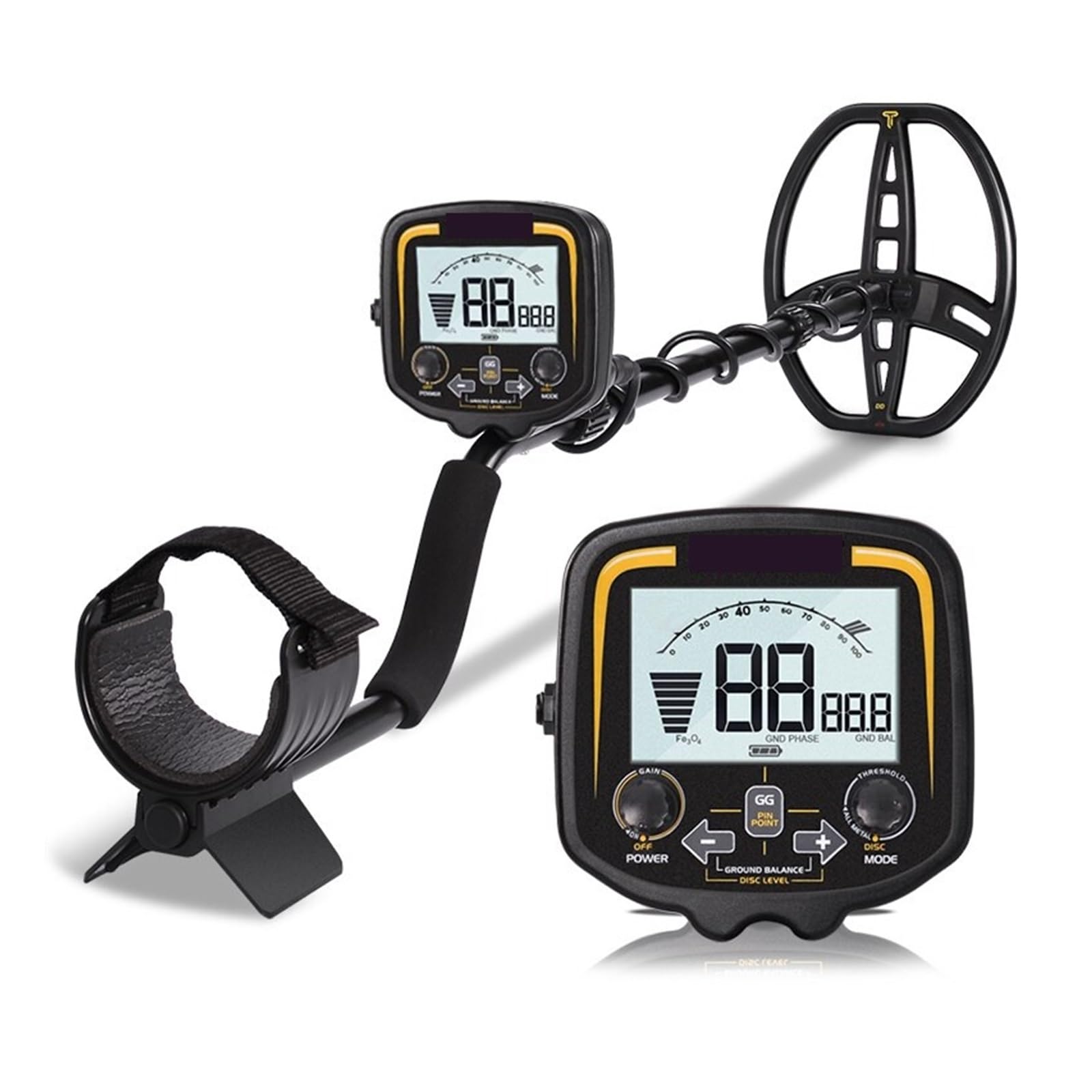 JKJZSALJ Tx-850 Metal Detector Underground Depth 2.5M Scanner Search Finder Gold Detector Treasure Pinpointer 11Inch High Accuracy