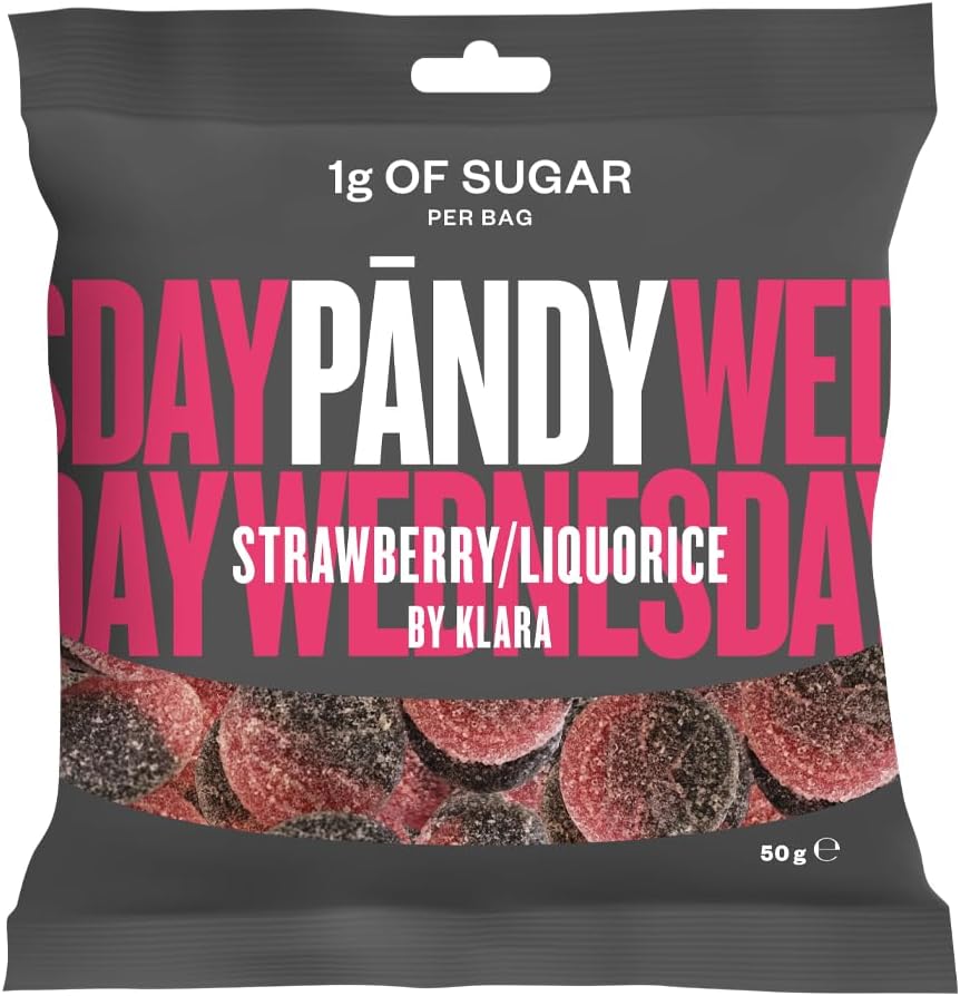PANDY Candy STRAWBERRY LIQUORICE Classic Liquorice with a bursting