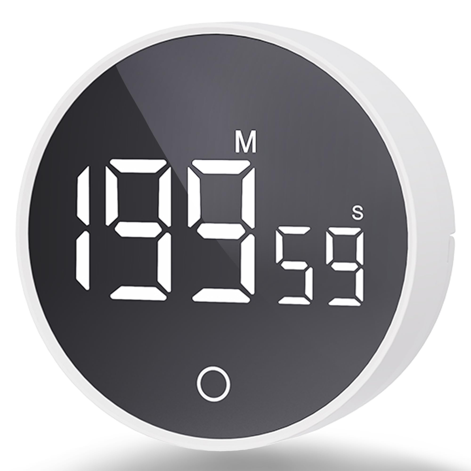 Digitaler Küchentimer, visueller Timer, magnetischer Countdown-Countup-Timer, große LED, 200-Minuten-Anzeige, Lautstärke einstellbar zum Kochen, Fitness, Lernen, einfach für Kinder und Senioren