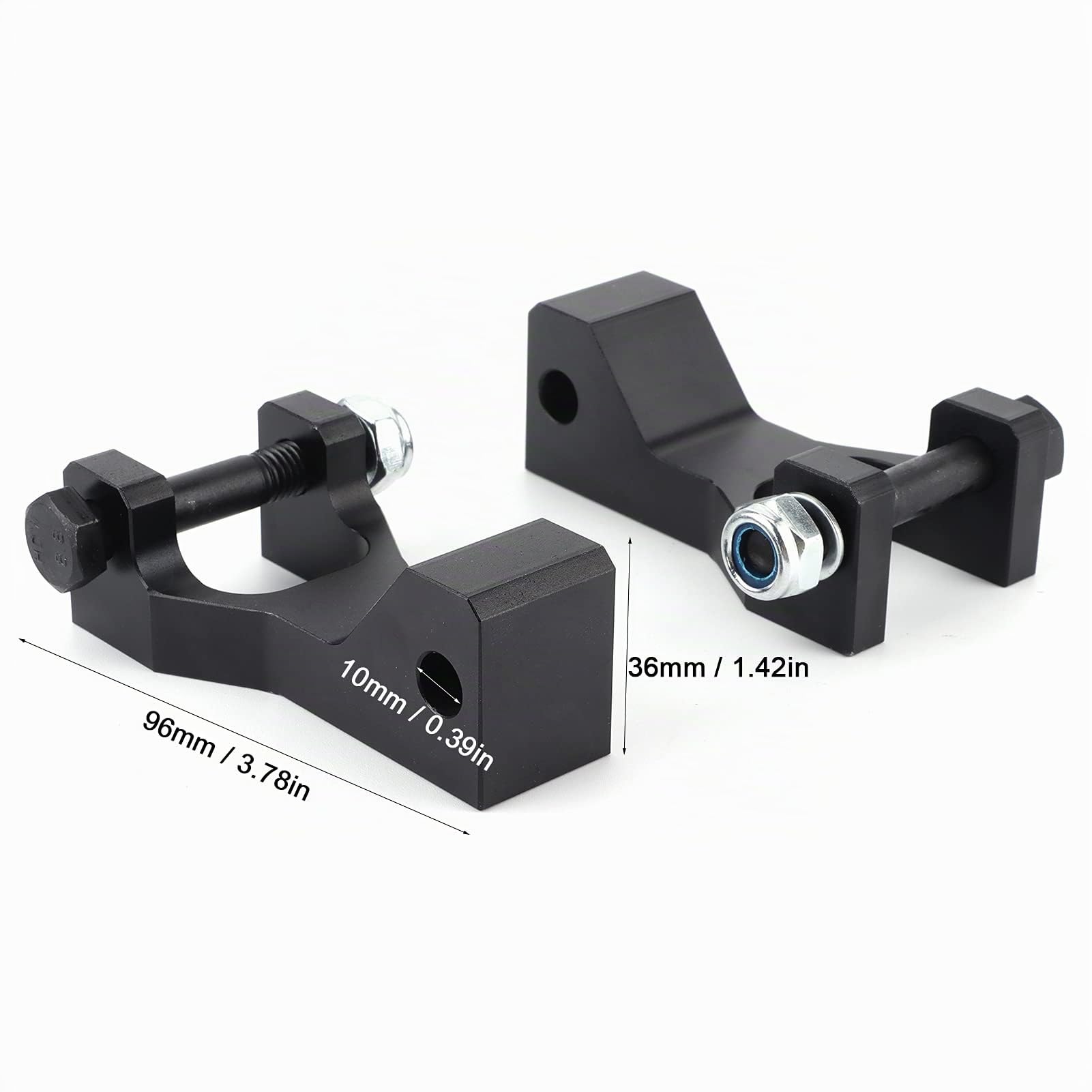 Kit Rabaissement Ltz 400,Kit D'abaissement Raptor 700 Kit D'abaissement Avant Raptor 700r Autres Composants Kit de Support de Bloc D'abaissement Avant 3,5 Pouces Accessoire adapté pour Raptor 350 660R
