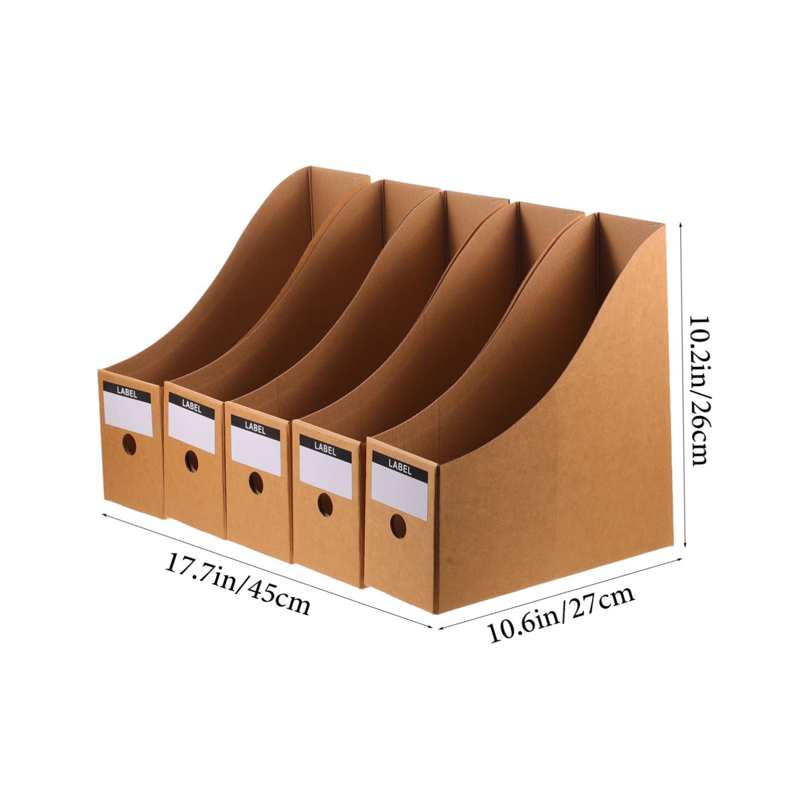 HAPINARY Desk Page Holder 5pcs Office File Organizer Desktop File Rack Document Organizer Space-Saving for Home Office School