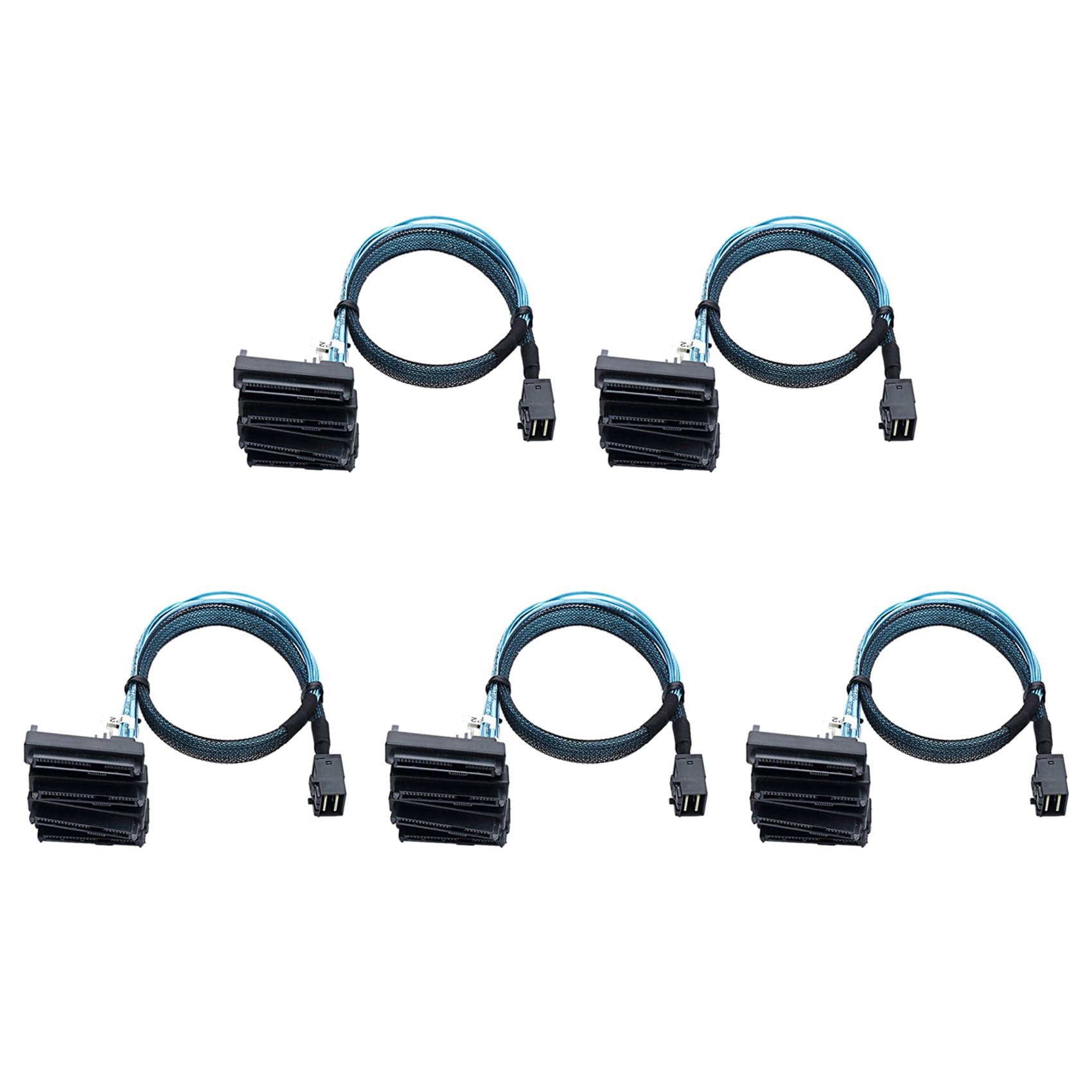 5X Câble de Serveur de Disque Dur Mini SAS SFF-8643 à 4X29Pin SFF-8482 3.33TF/1M