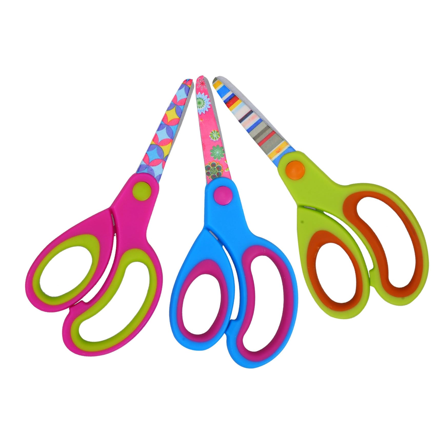 Operitacx 5 Ensembles Lot De Ciseaux Créatifs Multifonctions Pour Garçon Fille Petits Outils De Découpe Pour Travaux Manuels Et Scrapbooking Adaptés Aux Garçons Et Filles 3 Pièces * 5