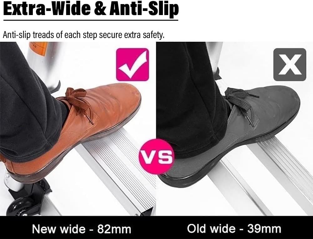 Telescopic Ladder Telescopic Ladders Multi-Purpose Extendable Ladder Telescopic Ladder 7m/ 6m/ 5m/ 4m/ 3m/ 2m Aluminum Telescoping Ladder, Aluminum Extension Telescopic Ladders with Hooks fo