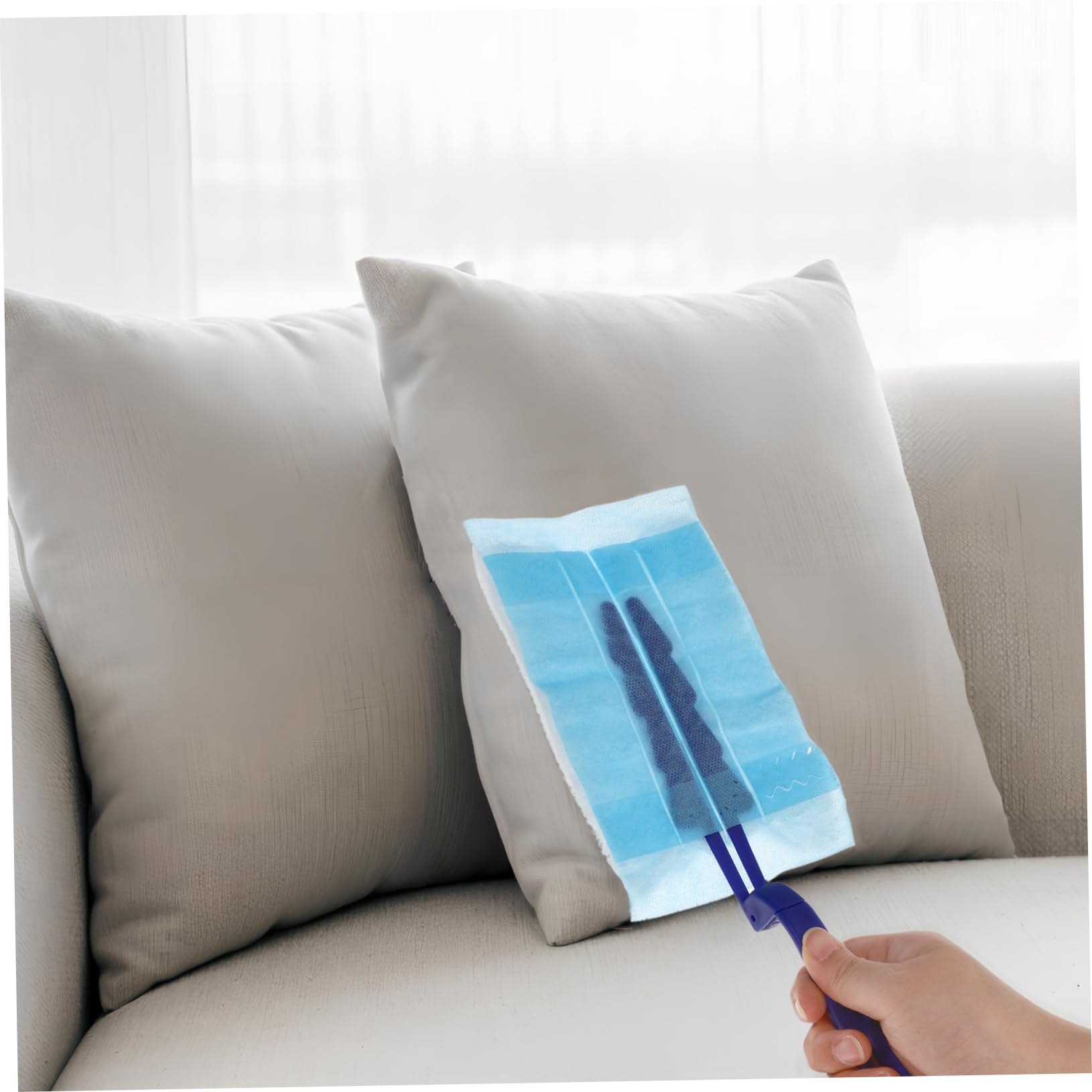 Gatuida 4sets Duster Elettrico Con Ricariche Panno Elettrostatico Per Pulizia Di Mobili Finestre e Auto Design Ergonomico e Manico Resistente Testine Sostituibili Facile Da Usare e
