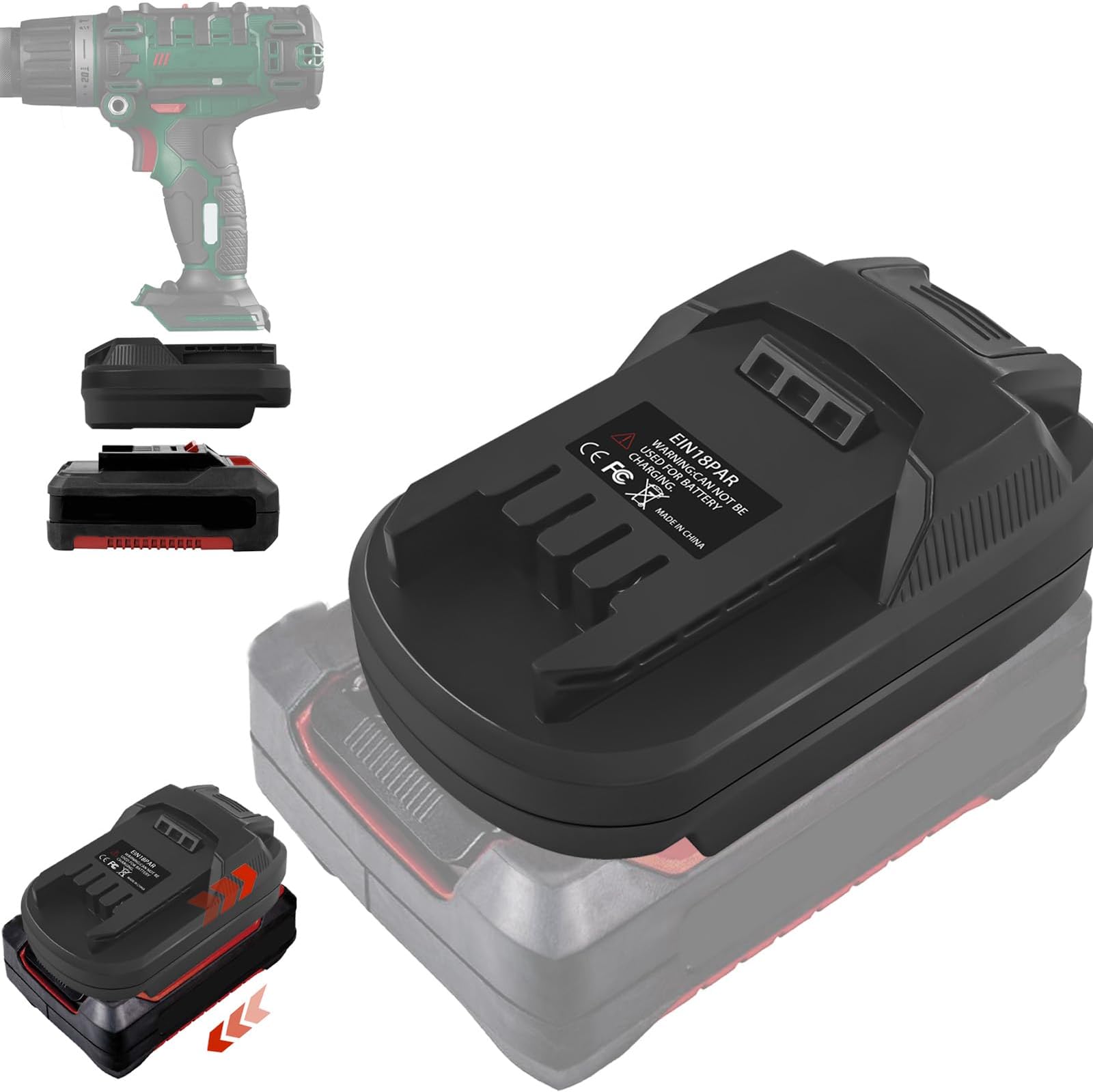 Adapter Makita 18V Auf Parkside 20V - Akku Konverter Für Elektrowerkzeuge