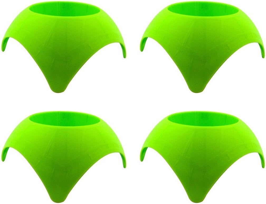 Beach Vacation Accessory Turtleback Sand Coaster Drink Cup Holder, Lime Green, Pack of 4