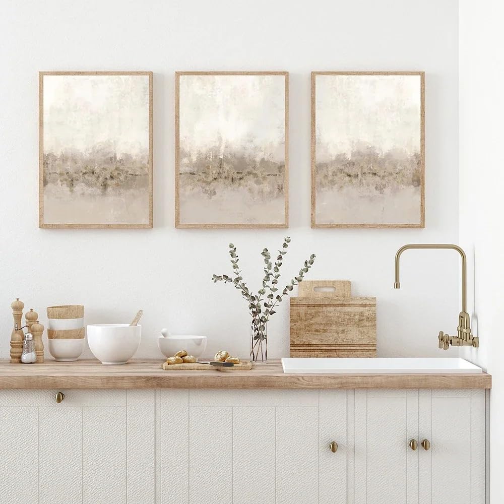 WUHBCZ Wall Posters-Modern Abstract Aesthetic Wall Art Scandinavian Minimalist Canvas Watercolor Posters Prints Home Living Room Kitchen Office Decoration-40 * 60cm/3PCS (No Frame)