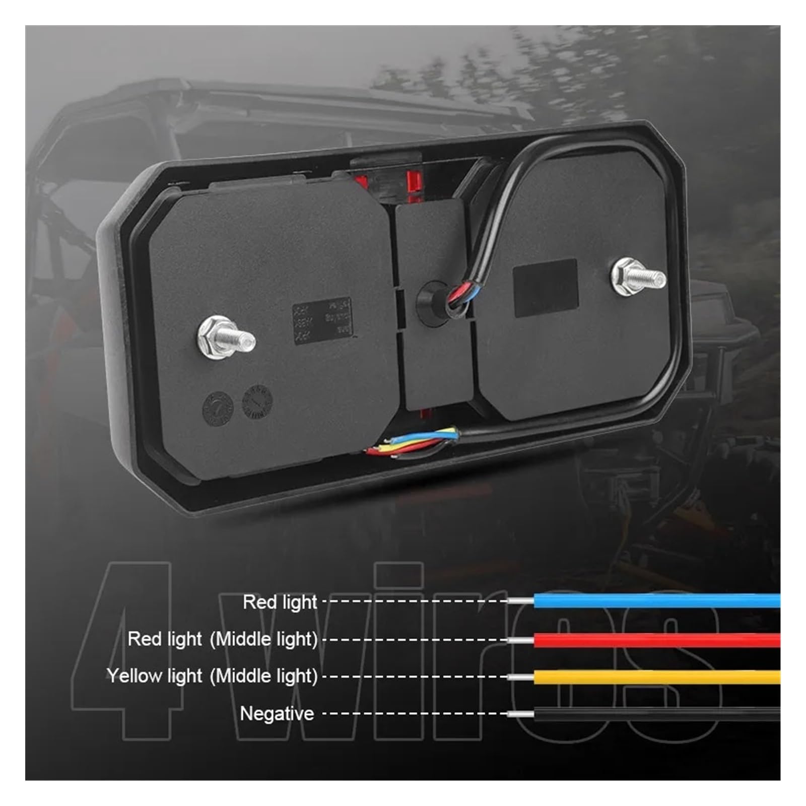 Kits traseras Amarillas para camión lámpara liquidación Parachoques Trasero Trasera Freno roja para Remolque Carga Furgoneta señal Giro RV Luz de Frenos