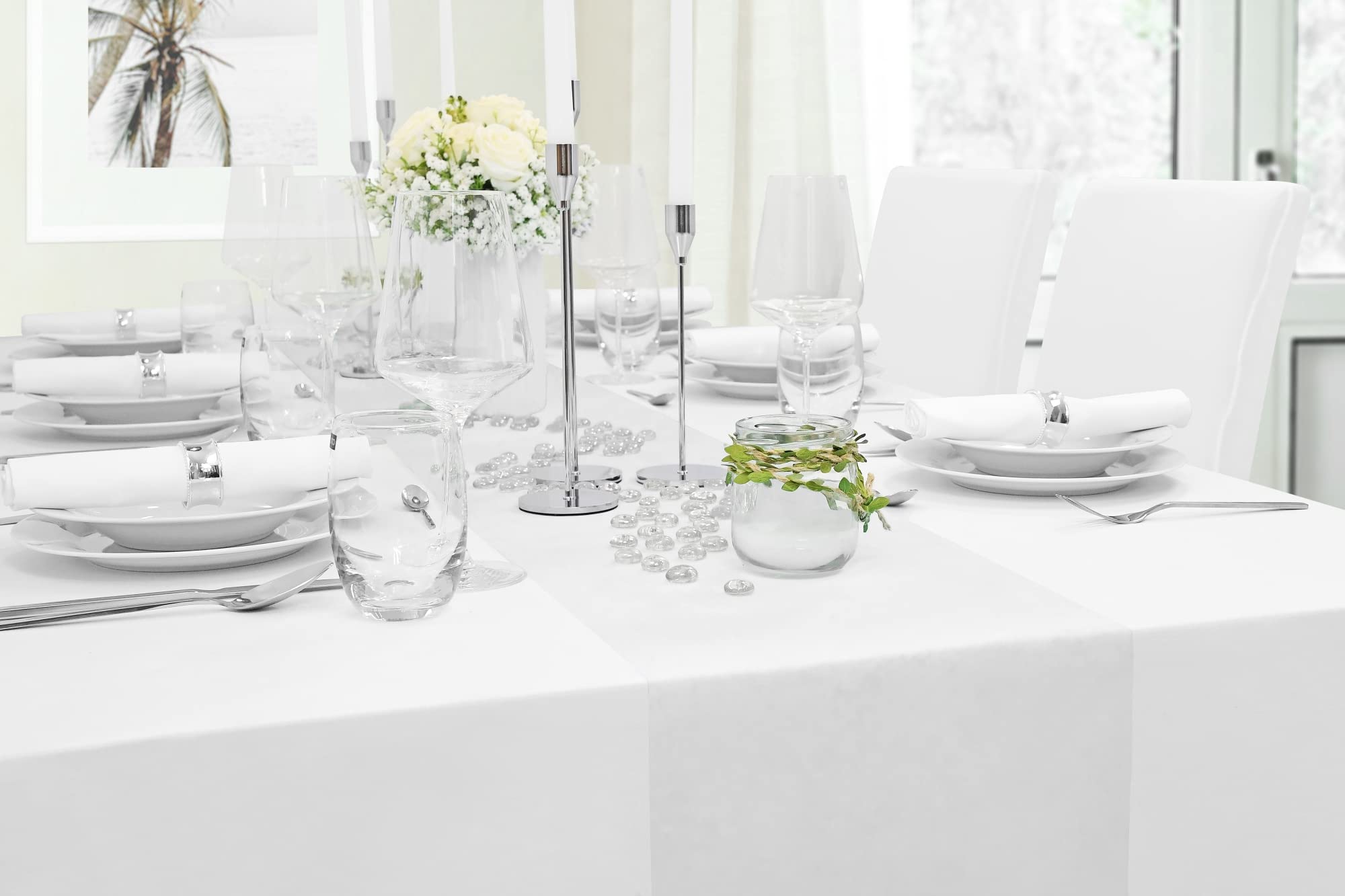 Camino De Mesa Fiesta, Elegante Largo Mantel Decoración | Meses Sin Interés