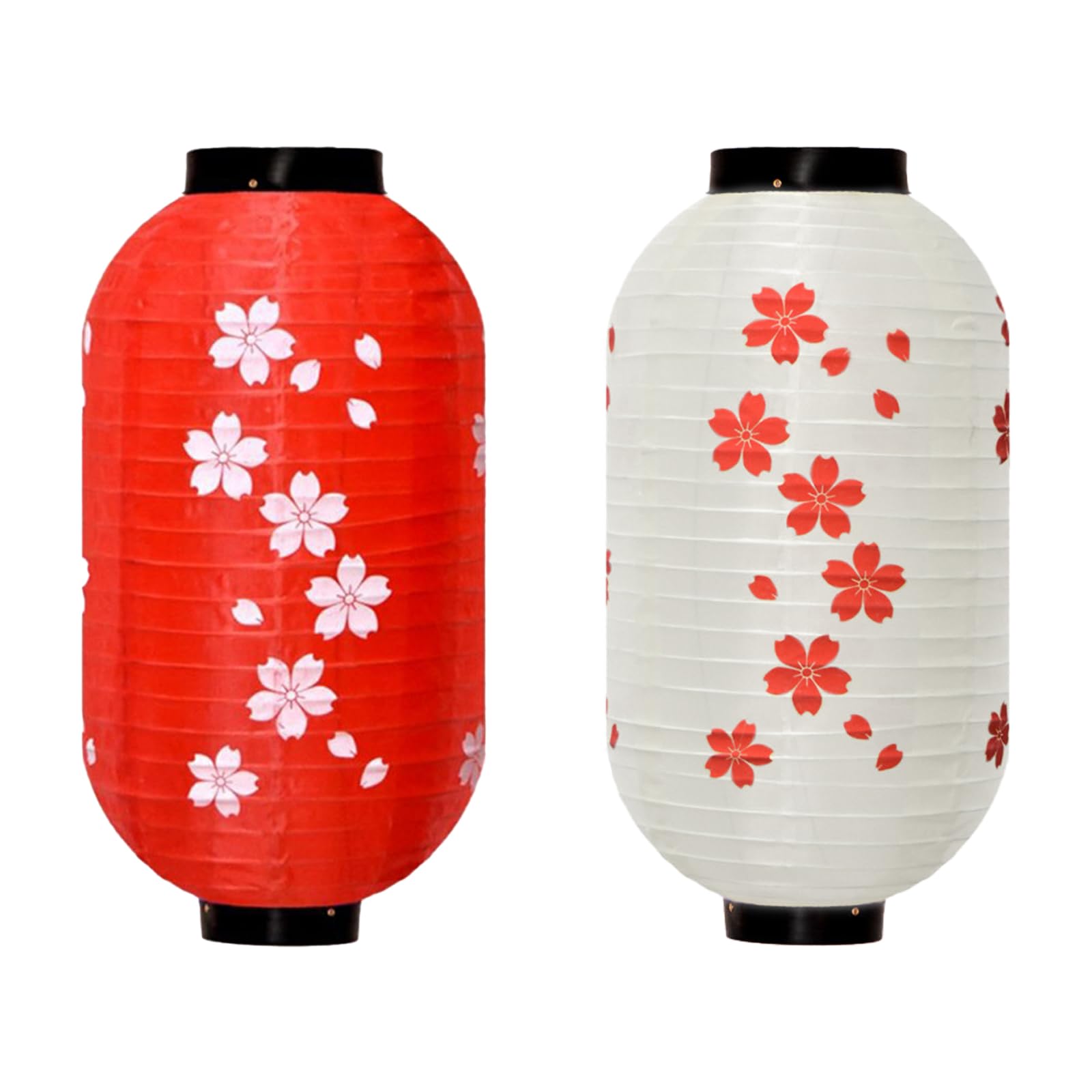 土産用提灯 セット売り① Amazon.co.jp: koundeneko 桜提灯 和風提灯 2個セット 長提灯