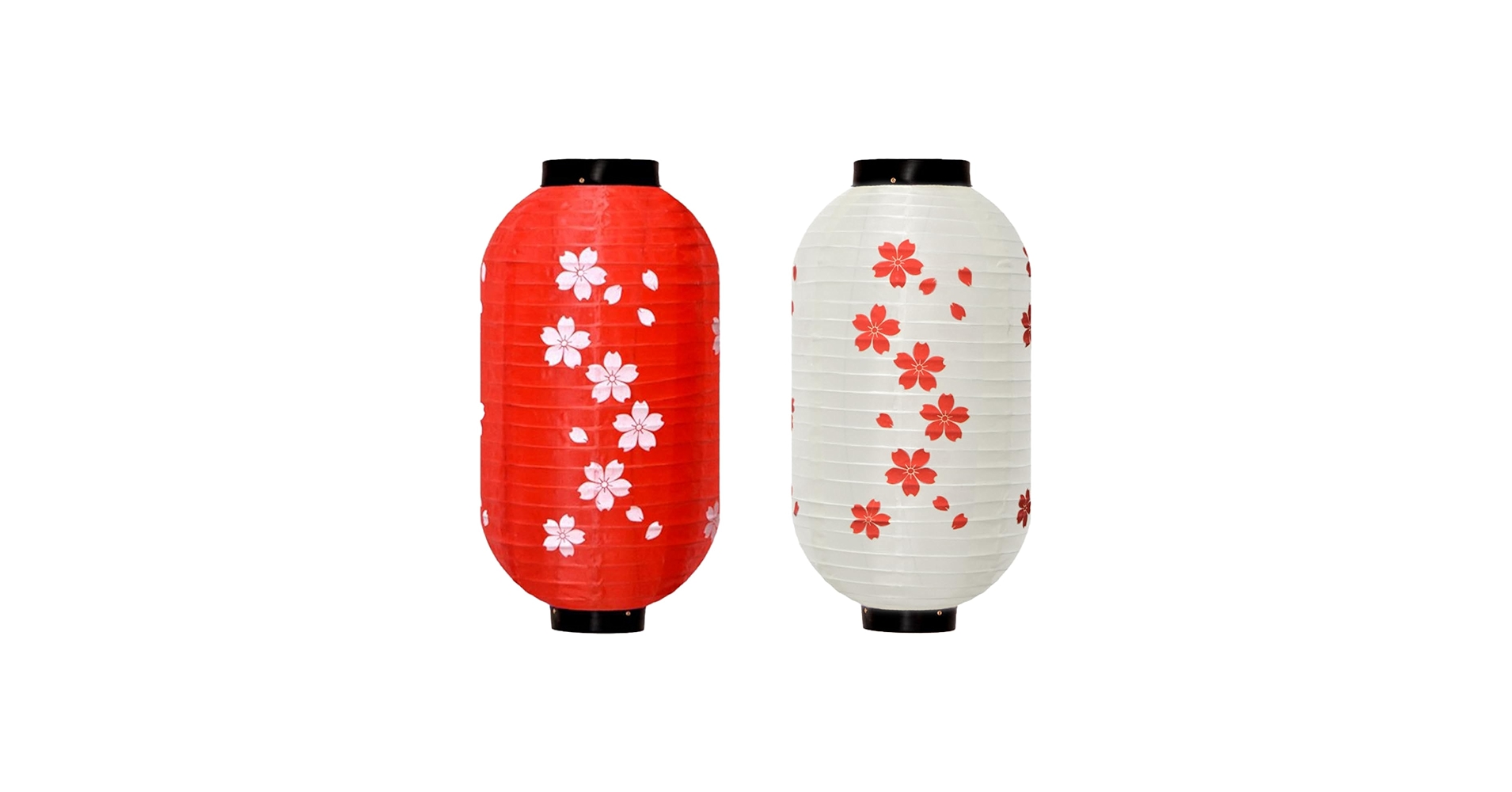 Amazon.co.jp: koundeneko 桜提灯 和風提灯 2個セット 長提灯