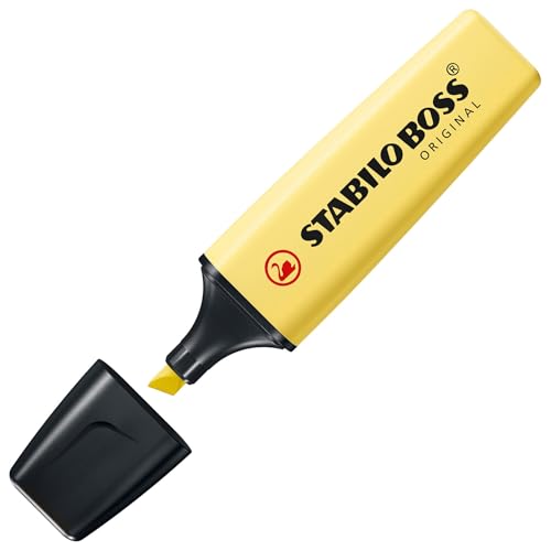 Image of STABILO BOSS ORIGINAL Pastel - Chisel Point Highlighter Pen - Wallet of 8 - Assorted Colours
