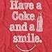 Coca-Cola Mens Red Shirt - Have a Coke and a Smile Tee - Coke Soda Classic T-Shirt (Red Heather, Medium)