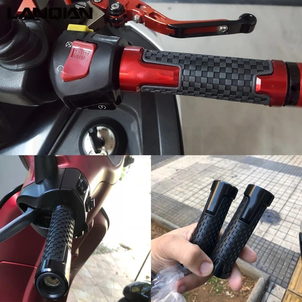 7/8 "22mm Universale Maniglia Moto Manubrio Mano Bar Grip Per CB 599 CB 600 CB599 CB600F HORNET 1998-2006 2003 2004 Titanio