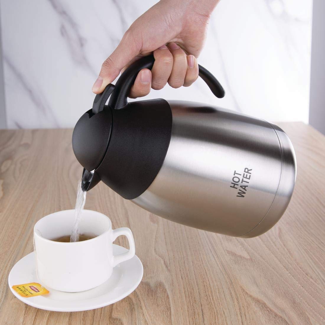 Olympia isoleerkan RVS 1,5L HOT WATER