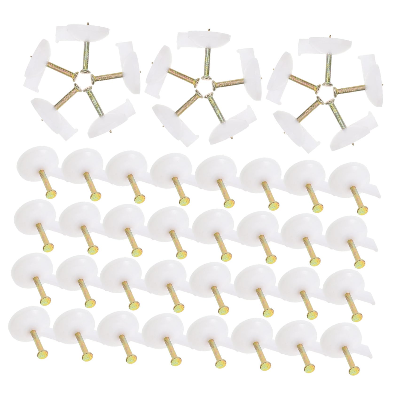 HOLIDYOYO 100Pcs Masonry Thumbtack Easy Fixing Nails for Wall Curtains Wallpapers Decorations for Brick Cement Walls Convenient Push Pins for Home Office Use