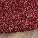 SAFAVIEH California Premium Shag Collection 4' Round Red SG151 Non-Shedding Living Room Bedroom Dining Room Entryway Plush 2-inch Thick Area Rug