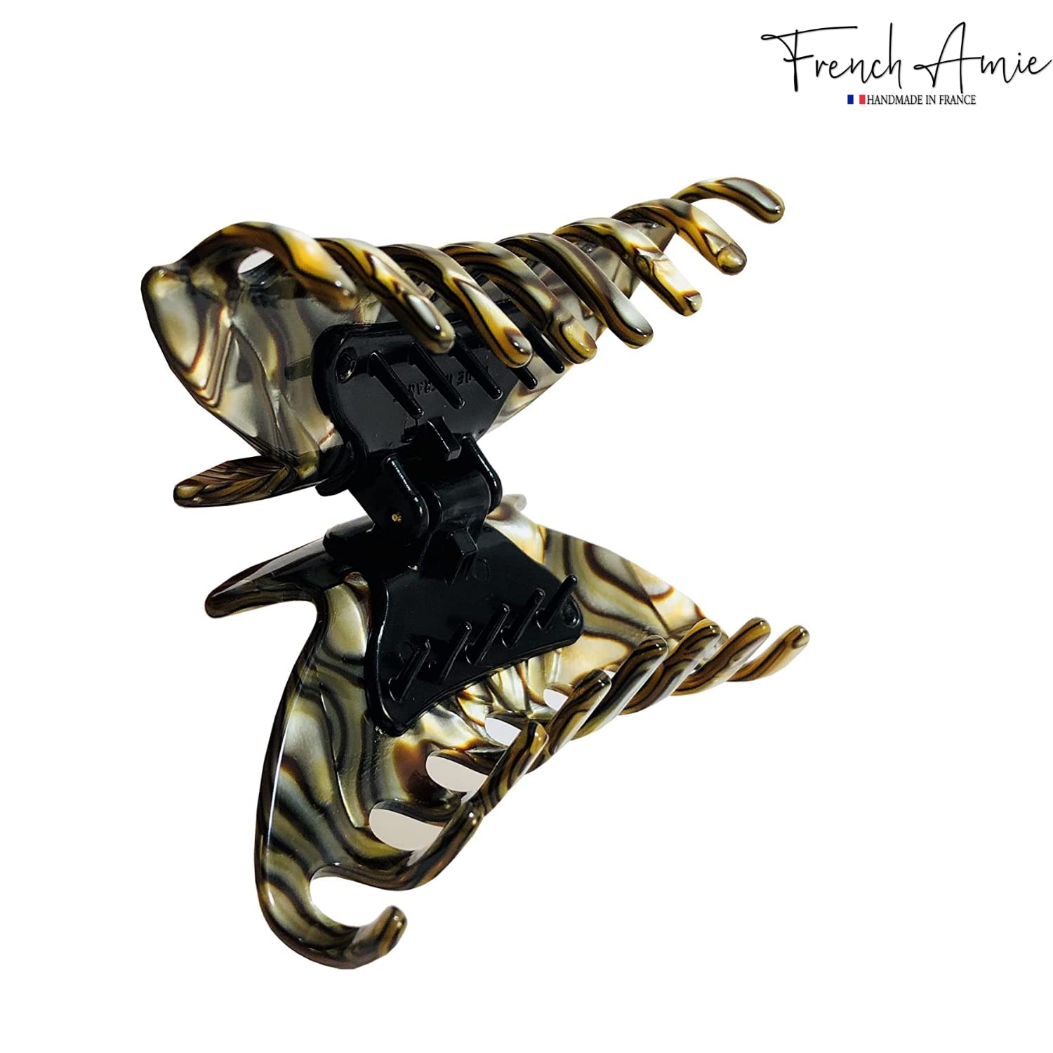 Amazon.com : French Amie Smooth Onyx Silver Grey Medium 