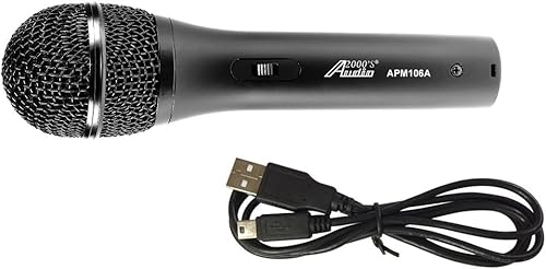 Miniatura 8 de audio2000's apm150pro-u Professional super-cardioids Micrófono dinámico de neodimio con 20-Feet xlrf-usb Cable (sin interruptor de encendidoapagado)