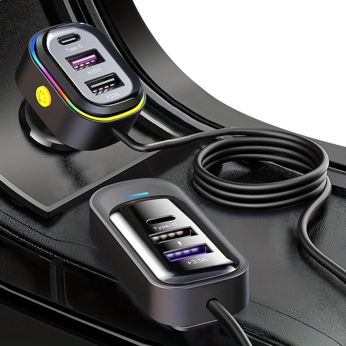 STHIRA® 120W USB C Car Charger for iPhone 15 USB 3.1 Multi Ports Car Cigarette Lighter Charger with Dual Type C Ports, PD & USB 3.1 Ports, Universal 12V/24V Car Cigarette Lighter Charger (B0DB53CPD8) Amazon Price History, Amazon Price Tracker