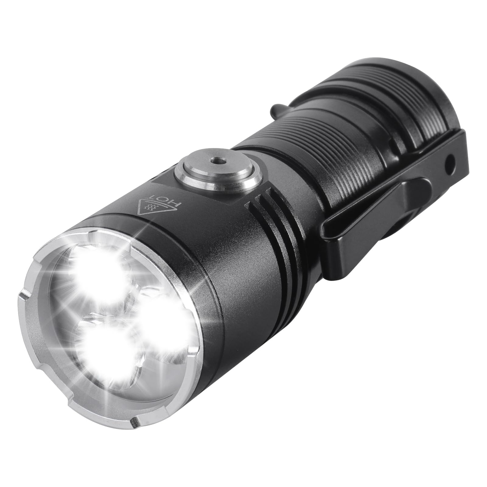 NALACAL Mini EDC Flashlight, Rechargeable High Lumen 2000, Small Powerful Pocket Flashlights with Clip Magnet, USB C Waterproof LED Tiny Flash Light