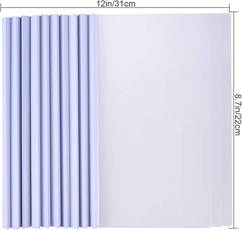 Miniatura 2 de STOBOK 20 piezas de plástico deslizante con clip para carpetas, cubierta blanca para archivos de oficina, barra de suministros deslizantes con