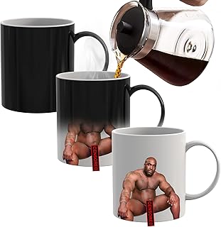 Funny Gifts for Men Women, White Elephant Gifts for Adults, Novelty Gag Present Coffee Mug for Adults, Message Appears as it Heats, Christmas Valentines Day Birthday Prank Office Joke(yellow)