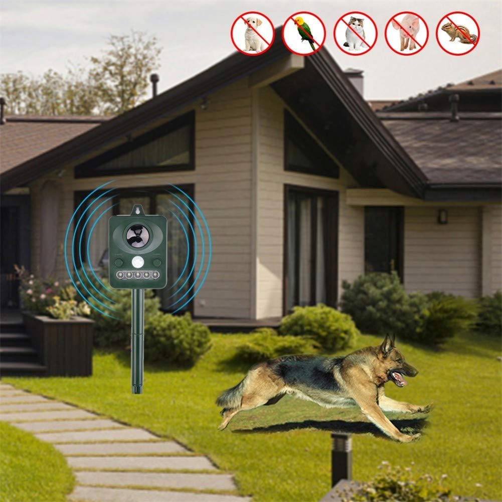 Cane Anti Sound Wave Barking Device Impermeabile Solar Repeller Animal Dog Outdoor Stop No Bark Control Training