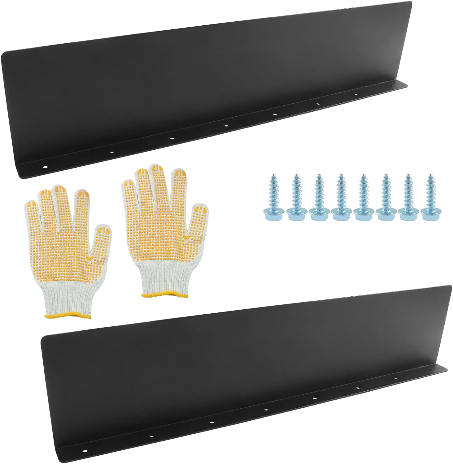 2 Pcs Black Rain Gutter Valley Splash Guards, Roof Rain Diverter for House Residential Flat Shingle Roofs Corner(Bent Style)