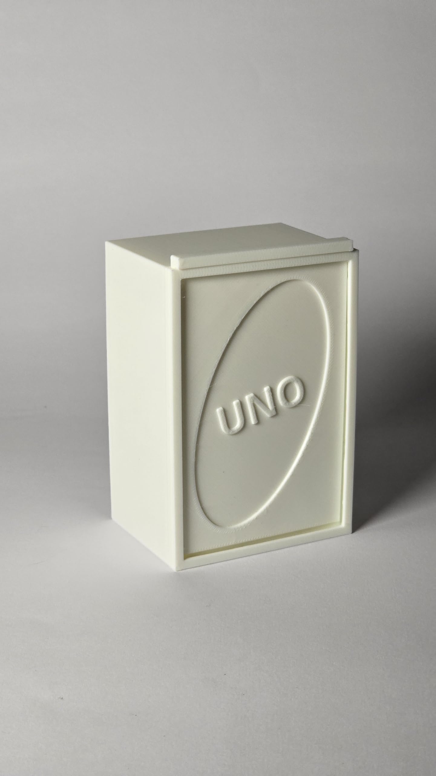 Devoyr Card Storage Case Compatible with UNO Cards | Hard Protective Deck Box with Sliding Lid | Portable Playing Card Holder (White)-image-14