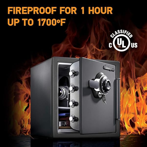 Fireproof for 1 Hour, 1700f, Safe box