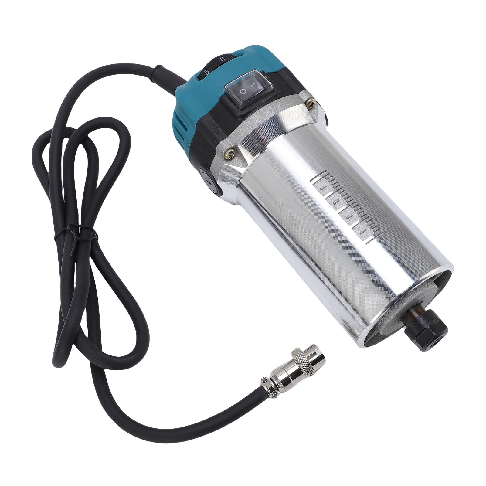 Eujgoov Kit Mandrino Palm Router 800 W 30000 Giri/min a 6 velocità da 1/4 | Taglierina per Legno, Motore Senza Spazzole, ABS e Lega di Alluminio, Utilizzo in Mobili, Compatibile ER11, Taglierine da