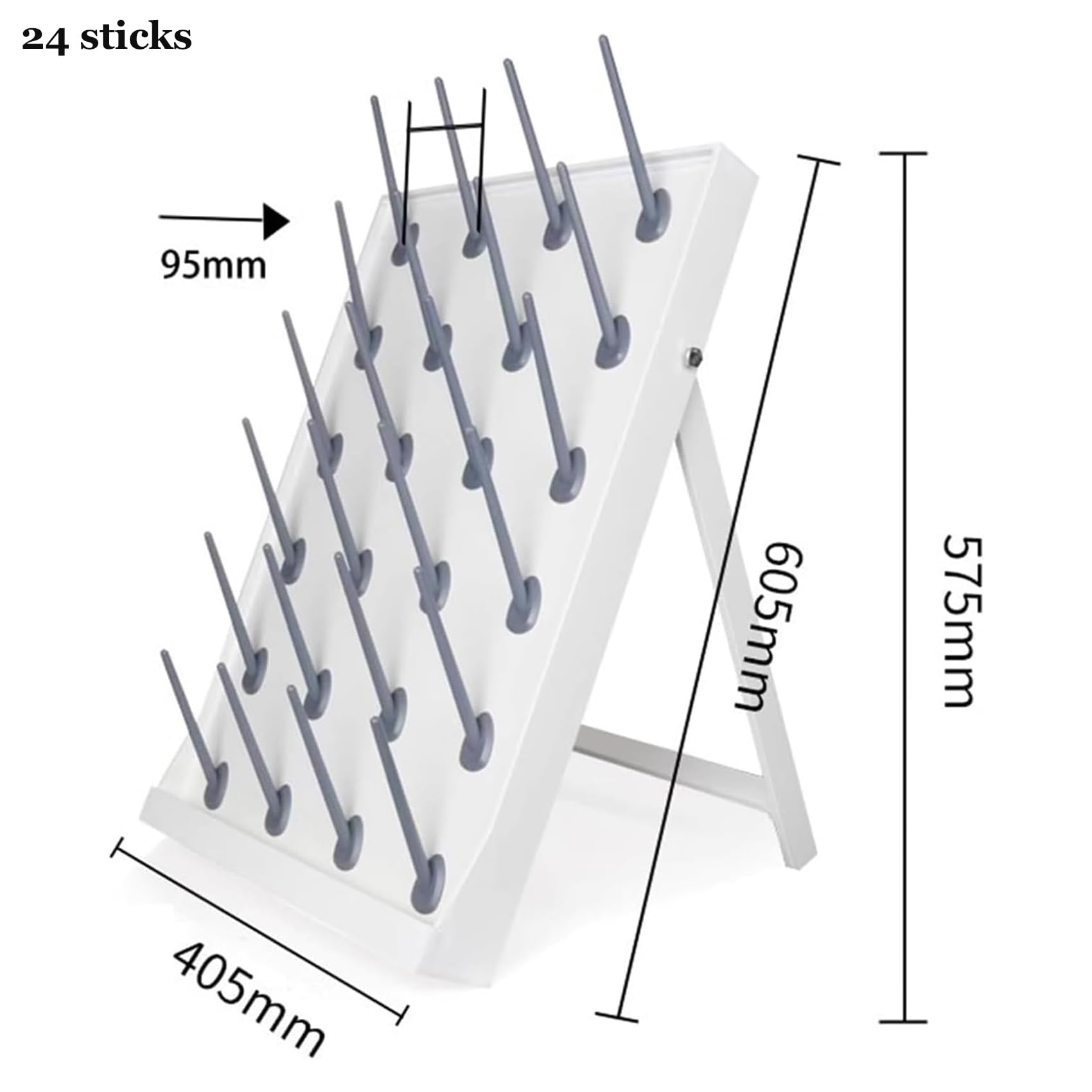 Supporto per Strumenti da Laboratorio, con pioli Rimovibili per vetreria e Bottiglie, Ideale per Utensili da Laboratorio scolastici e per Uso scientifico.