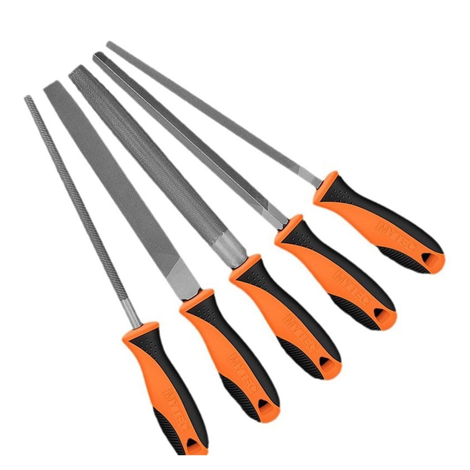 Durable Steel Steel Files Flat/Semicircle/Circle/Triangle/Square Sharpening Saw File Straightening Grinding Wood Sharpener(Circle-8Inch)