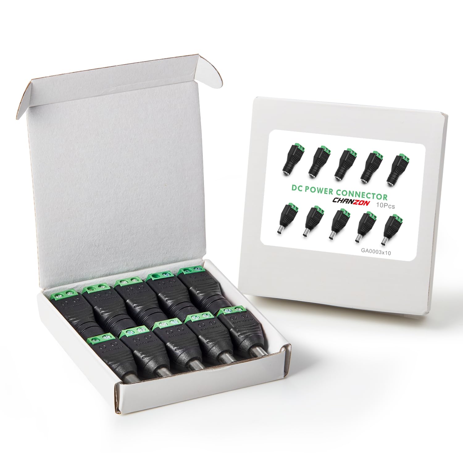 Amazon.com: CHANZON 10Pcs Male and Female 5.5mm x 2.1mm 12V DC