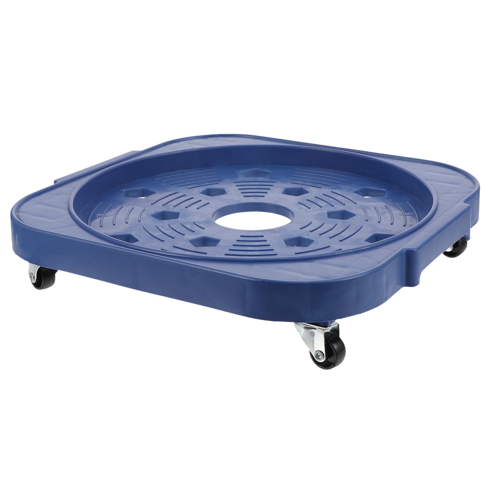 COLLBATH Movable Gas Bottle Storage Rack with Swivel Wheels and Load-Bearing Stainless Steel Frame Installation Free Gas Tank Base Tray for Kitchen Or Patio Use