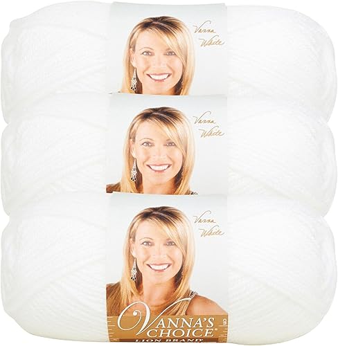 Vista 60 de Lion Brand Yarn - Ovillo de lana Vanna's Choice, color cebada, 1 madeja